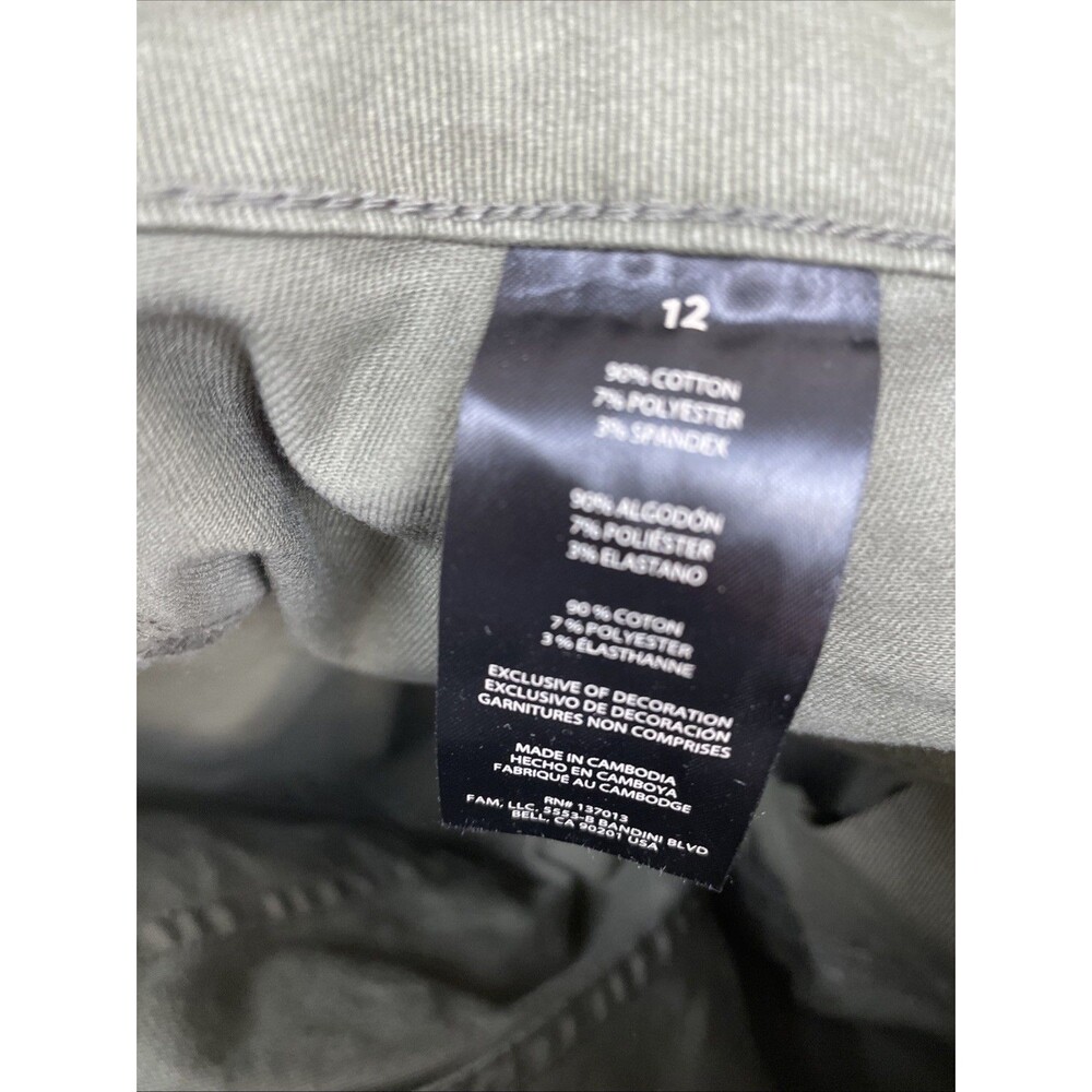 NWT Banana Republic Women's High Rise Twill Pants Green Size 12 - Picture 9 of 11